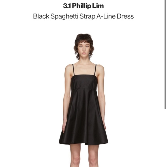 3.1 Philip Lim White Spaghetti Strap A-Line Dress - Picture 3 of 11